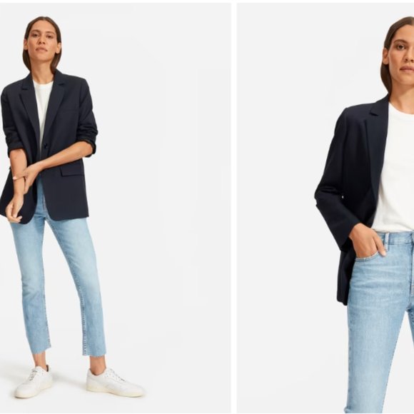 Everlane Kick Crop Jeans LIGHT BLUE Size 30 - good used condition - Picture 2 of 12